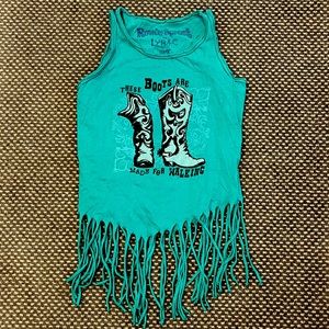 Rowdy Sprout Fringe Tank Top